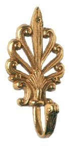 Brass Accents European Robe Hook
