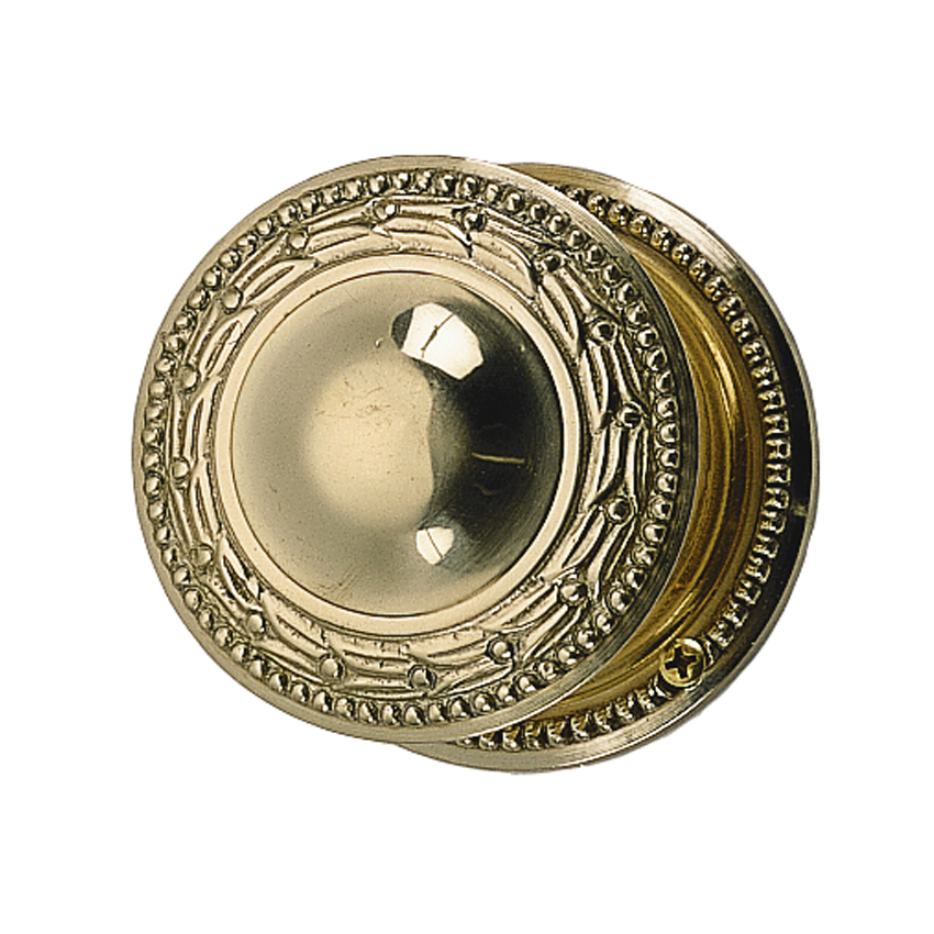 Brass Accents Laurel Collection Knob / Lever Set - 2-1/8" Bore - Surface Mount