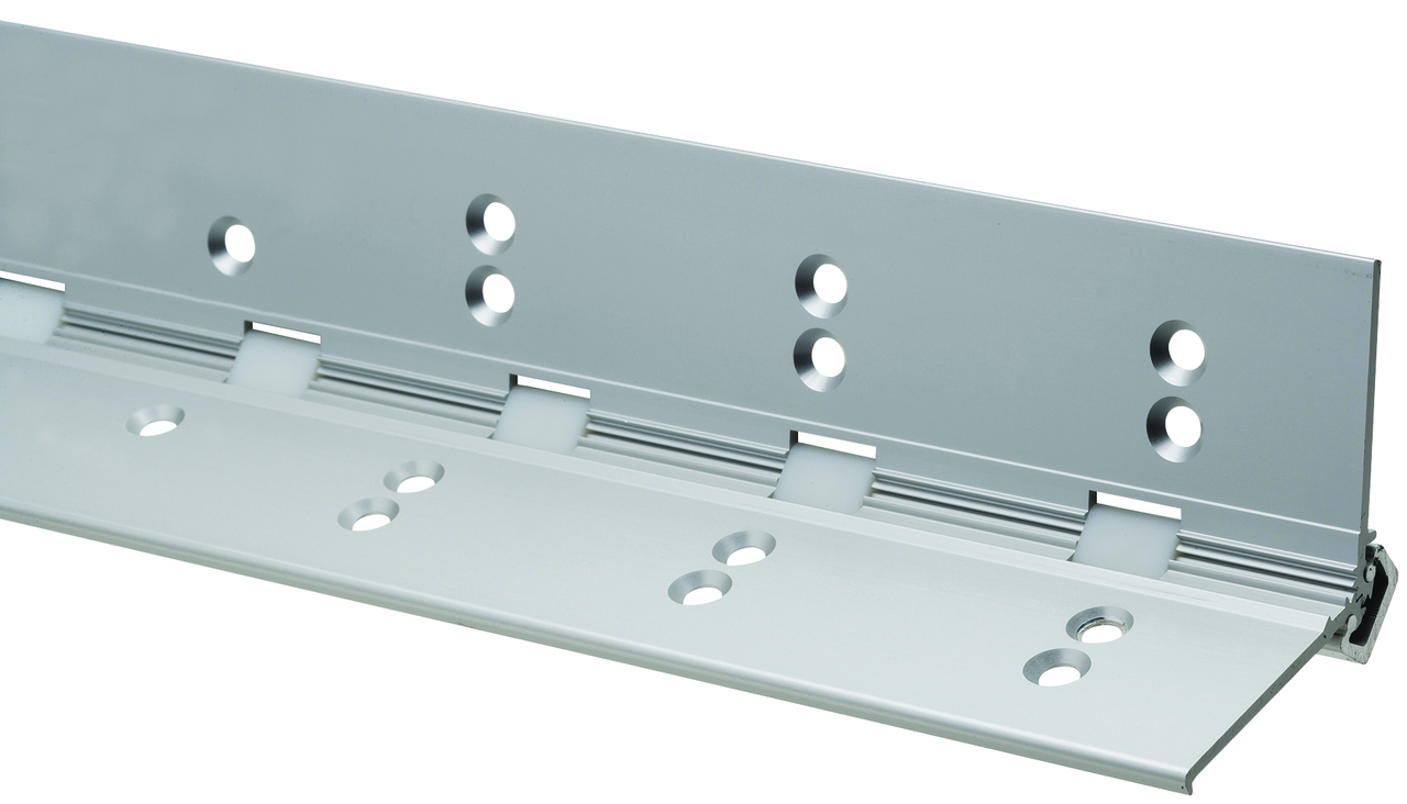 Ives Continuous Hinges Heavy Duty Adjustable Full Surface Center Pivot Aluminum Geared Ul Listed Hinge 1/16" Inset Non Handed - 157hd 157xy